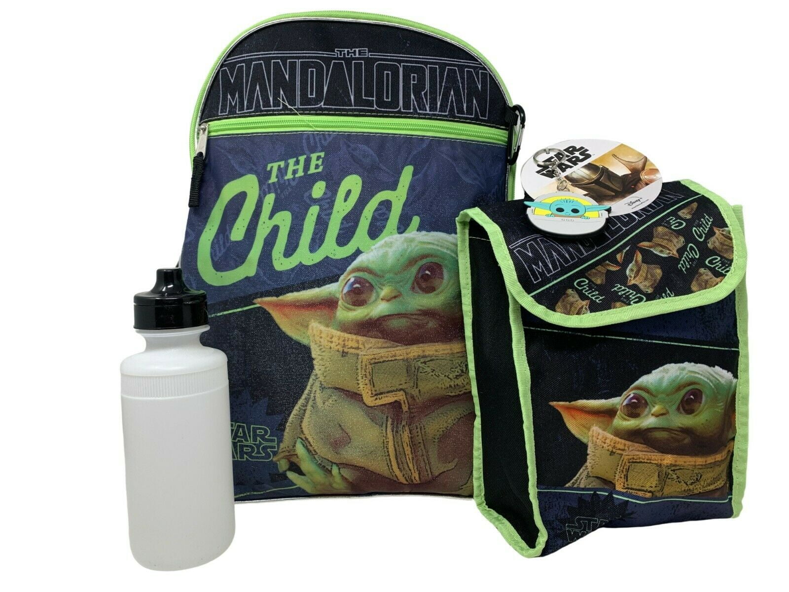 Licensed 5 Items Deluxe Star Wars"The Child" Baby Yoda 16" Backpack