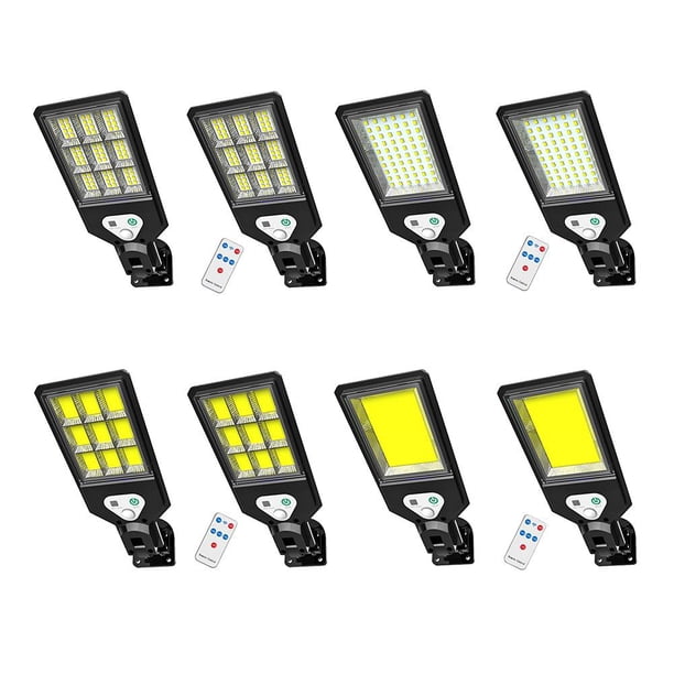 Lámpara de pared con energía solar Sensor de movimiento PIR impermeable Luz de patio al aire libre (F)
