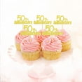 thumbnail image 4 of 50th Anniversary Cupcake Picks 24 Pack, 4 of 8