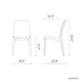 thumbnail image 2 of Lagoon Rue Resin Stackable Dining Chairs Set of 4, 2 of 7