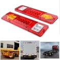 thumbnail image 2 of Riwesomey 2 uds 19 LED luces traseras de remolque a prueba de agua LED señal de giro trasera camión remolque lámpara indicadora de parada de camión Bombillas para automóviles, 2 of 5