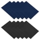 thumbnail image 1 of Parche de Reparación de Chaqueta de Plumas 6" x 8", Paquete de 10 Parches de Tela de Nylon Autoadhesivos para Tienda de Campaña y Ropa, Negro y Azul Marino, 1 of 7