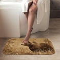 thumbnail image 4 of 1pc Brown Bear in the Wild Absorbent Non-Slip Bathroom Thickened Flannel Rug Decor,Soft,Quick Drying,Suitable For Indoor/outdoor Use,Bathrooms,Bedrooms,Kitchens,Terrace,Laundry Rooms,16"x24", 4 of 9