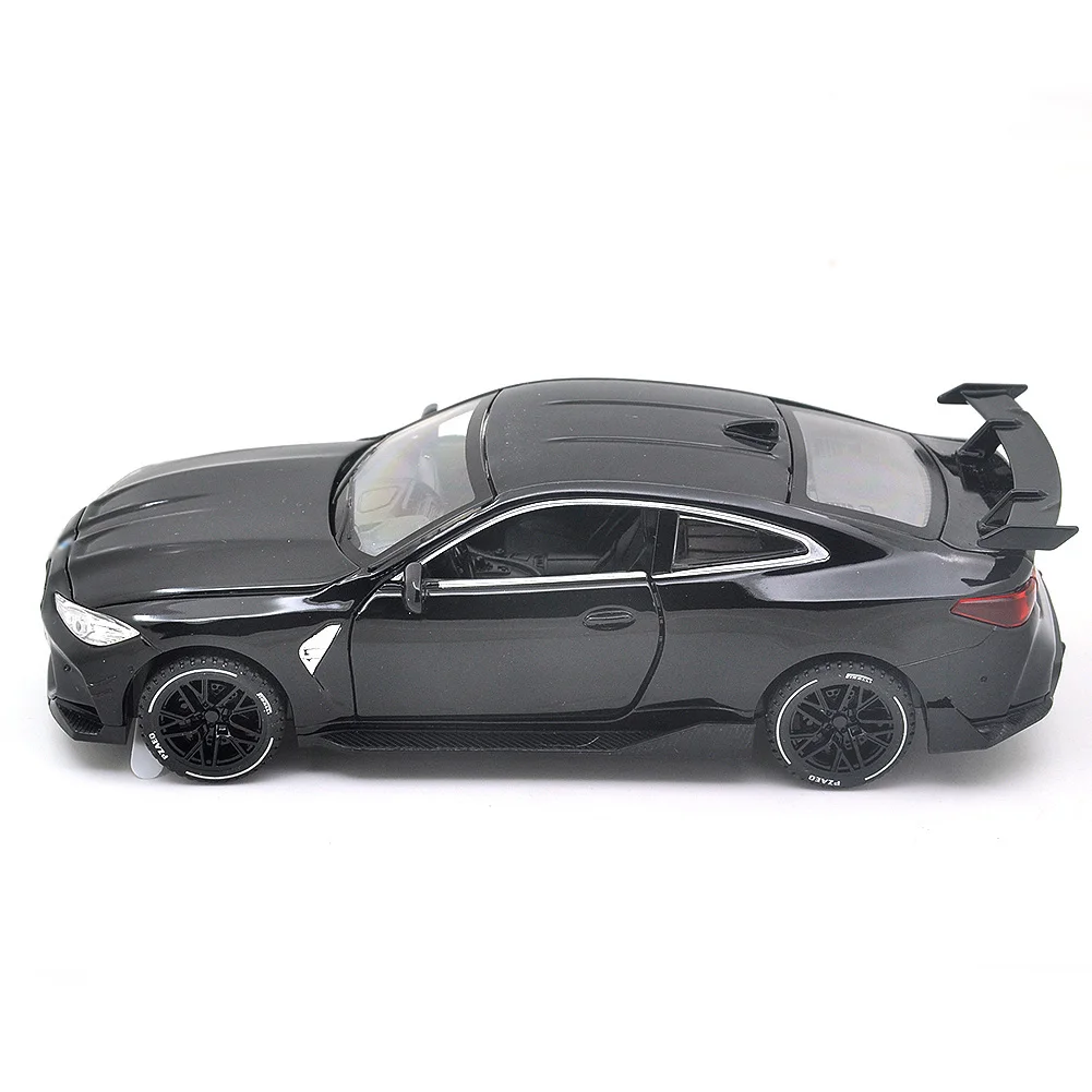 1: 32 is suitable for BMW M4 die-casting metal alloy models, car sound and light pull-back series children's toy gifts