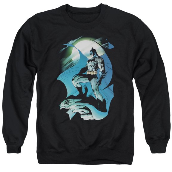 Batman Glow Of The Moon Adult Crewneck Sweatshirt Black