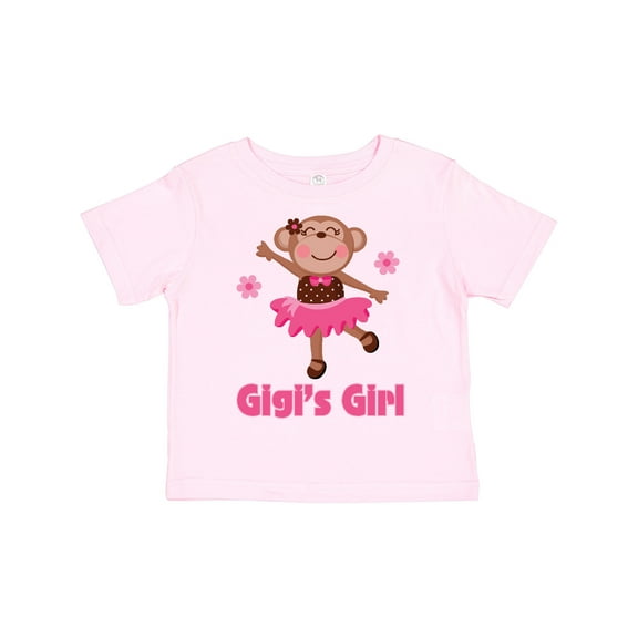 Inktastic Gigi's Girl Monkey Girls Toddler T-Shirt
