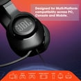 thumbnail image 2 of JBL Quantum 100 - Wired over-ear gaming headset with flip-up mic - Blue, 2 of 11