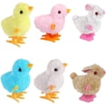 thumbnail image 3 of CICITOYWO Conejito y pollito saltarín, juguetes de cuerda, novedad, juguete de cuerda para saltar de pollo, para niños, niños pequeños, adultos, cesta de caza de huevos de Pascua, rellenos de medias,, 3 of 4