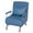 Blue, variant on Topbuy Sofa Bed Folding Arm Chair Sleeper 5 Position Recliner Full Padded Lounger Couch Gray