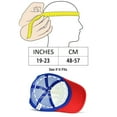 thumbnail image 7 of DALIX Youth Mesh Trucker Cap - Adjustable Hat in Red/White/Blue Front Foam, 7 of 7