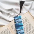 thumbnail image 6 of Kdxio Mountain Cottage In Snow Print Metal Tassel Bookmarks,Perfect Gift for Art Lovers and Bookworms Metal Bookmarks for Women, 6 of 8