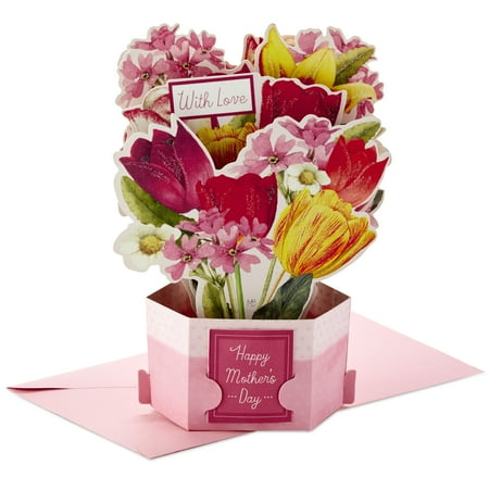 Hallmark Marjolein Bastin Bouquet Paper Wonder Pop Up Mother's Day Greeting Card with Envelope, 5" x 7.19"