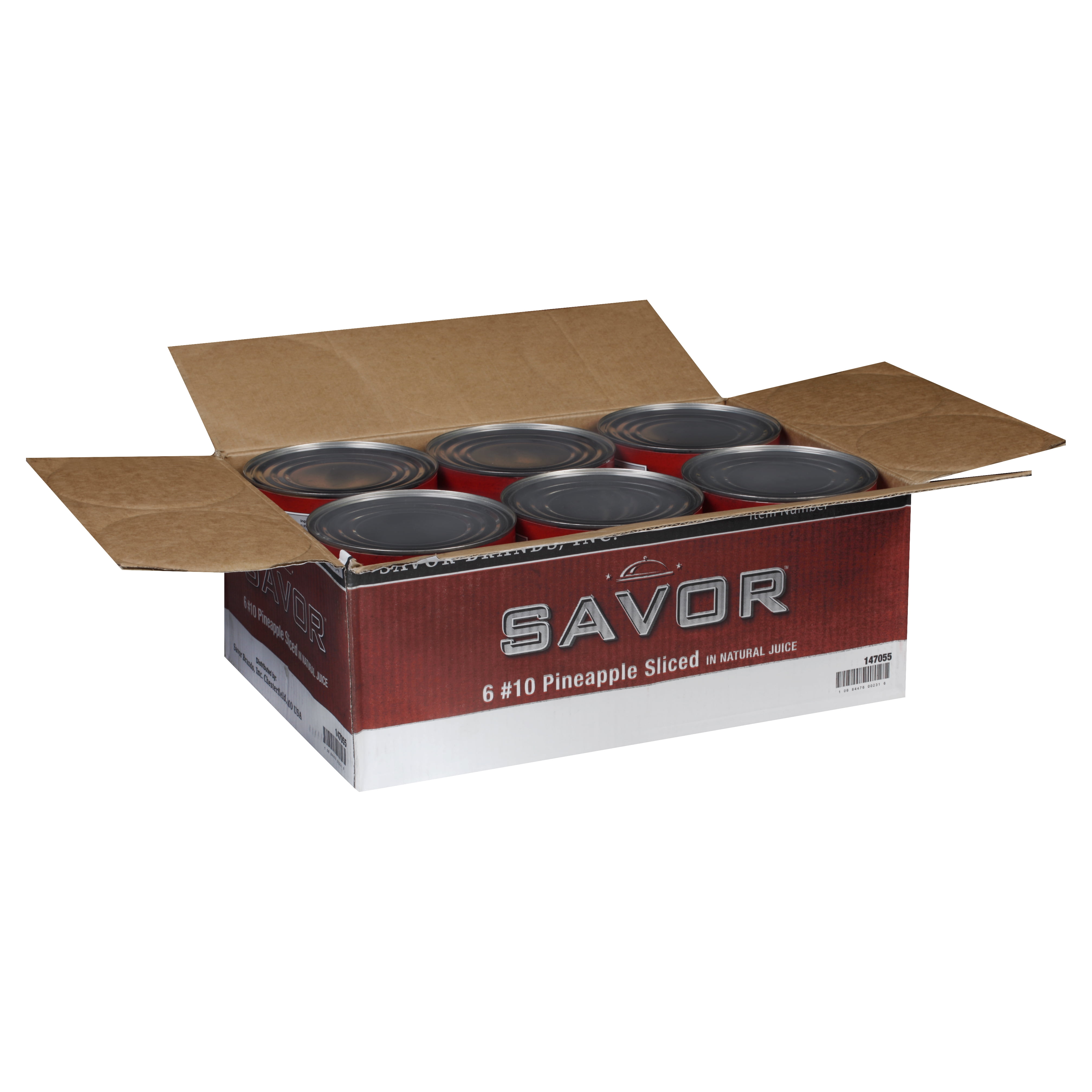 (Price/Case)Savor Imports Choice Pineapple Slices In Juice #10 Can - 6 Per Case
