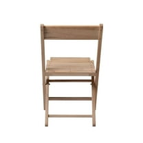 CSP Commerical Seating Products American All Wood Raw Slatted Folding Chairs