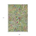 thumbnail image 3 of 9' X 12' Fern Green And Artichoke Green Paisley Washable Indoor Outdoor Area Rug, 3 of 5