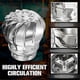 thumbnail image 2 of 1 Pcs 110mm 304Non Power Roof Ventilator Wind Turbines Attic Air Vent for Houses Factory Attic Farm Le, 2 of 3