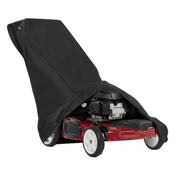 Modern Leisure Chalet Push Lawnmower Cover, 75"L X 25.5"W X 23"H, Black