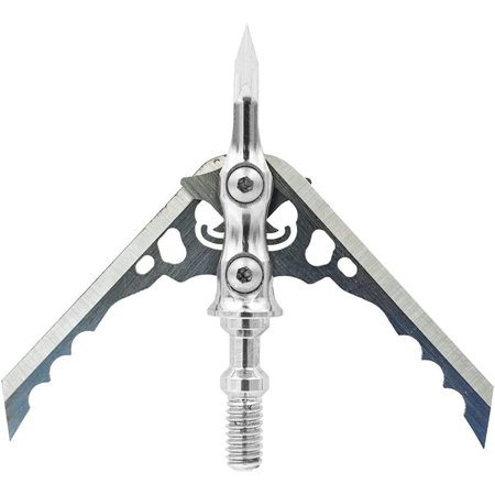 UPC: 0818322012669 | Rage Outdoors R38200 Hypodermic Steel 100 Grain 3-Pk Hunting Crossbow Broadheads