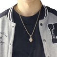 thumbnail image 2 of Vivid Rugby Ball Pendants Sprots Necklace Rugby Stainless Steel Necklace For Men American Cloth Accessories Sports Jewelry, 2 of 5