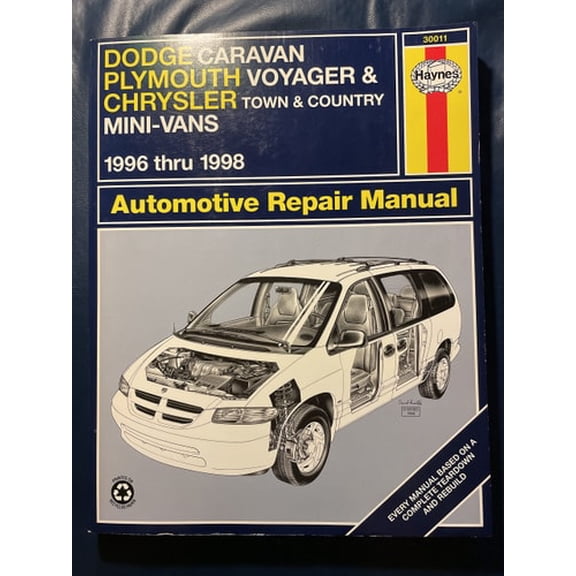 Pre-Owned Dodge Caravan, Plymouth Voyager & Chrysler Town & Country Automotive Repair Manual (Paperback) 1563922959 9781563922954