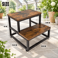 Step Stools For Adults Stool Metal & Wood Brown - Walmart.com