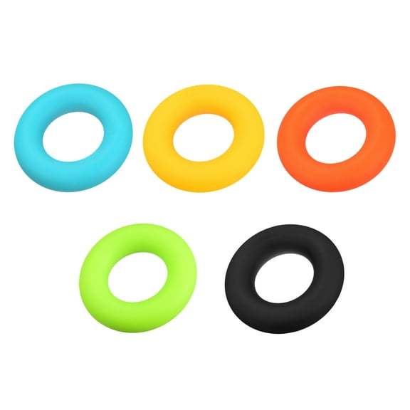 Uxcell 2.76" 5 Level Resistance Hand Grip Strengthener Hand Grip Rings for Training
