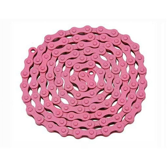 YBN Chain 1/2x1/8x112 Pink. for bicycle Chain, bike chain, lowrider bikes, beach cruiser, chopper, limos, stretch, bmx,