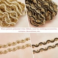 thumbnail image 4 of 1 set 10 M 2 colors Filigree Polyester Lace Ribbon Clothes Accessories Decoration Wave Pattern Mixed color 3/8 inch(10mm) 5m/color, 4 of 6