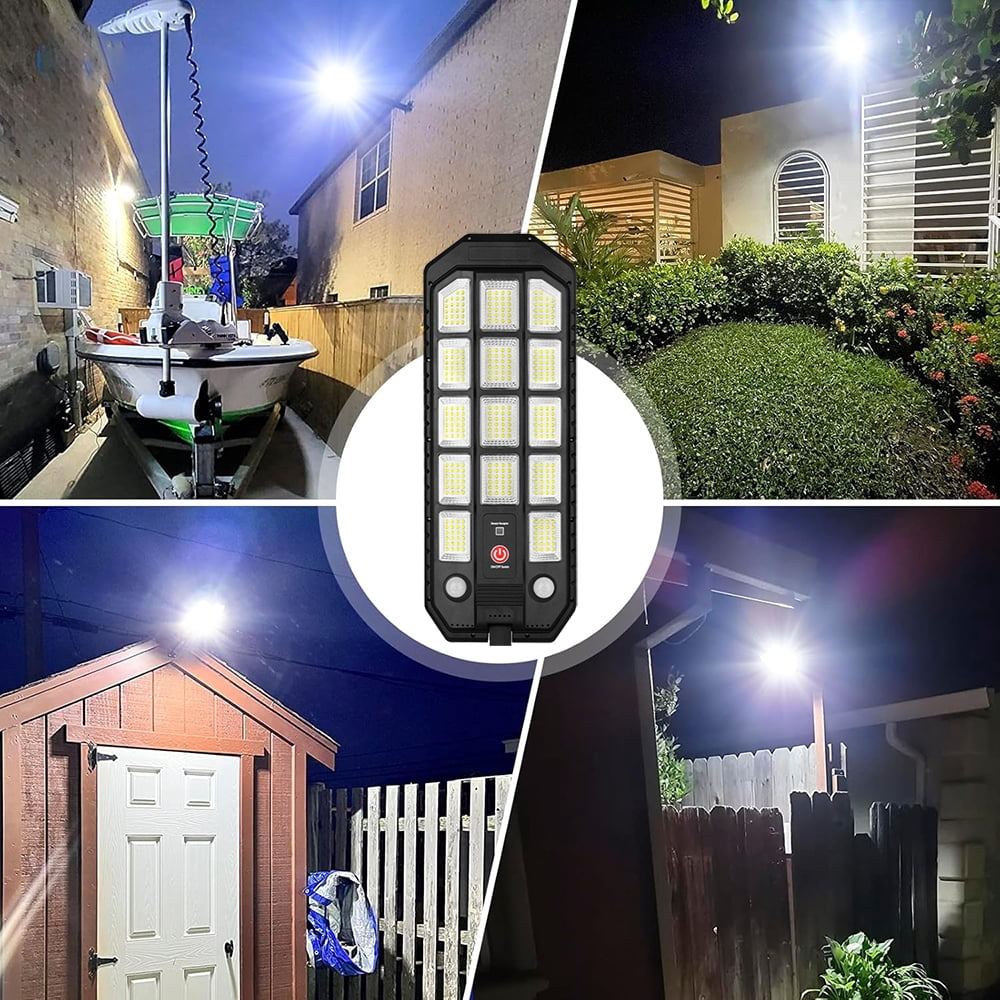 Solar Lights Outdoor, 7000LM Solar Street Lights Dusk to Dawn, 6500K Motion Sensor Solar Flood Lights, Waterproof Solar Security Lights for Area Lighting Yard Patio