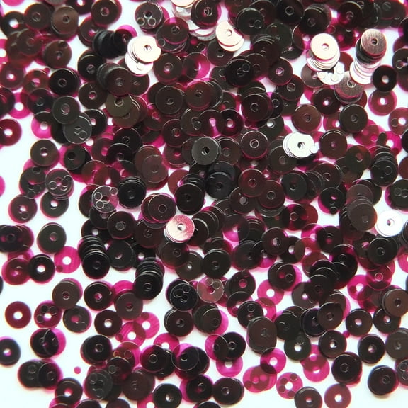 Burgundy Red Wine Sequins 4mm Transparent See-Thru Made in USA