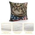 thumbnail image 4 of YINGXI Cat Decorative Throw Pillow Cover, Patio Outdoor Pillowcase, Sofa Cushion Case Home Decor 24x24in, 4 of 5