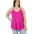 thumbnail image 3 of Zenana Women & Plus Front and Back Reversible Spaghetti Strap Flowy Cami Tank Tops, 3 of 6