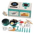 thumbnail image 2 of Rirozkan Play Kitchen Set, Pretend Play Cooking Toys with Stove and Accessories, Cutting Fruits Simulation Game for Interactive Fun, for Family Gathering or Holiday Activity, 2 of 7