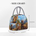 thumbnail image 2 of Disketp Snowy Mountain Photography Bear Bolsa Térmica para Almuerzo, Lonchera con Abertura Amplia y Gran Capacidad, Organizador Reutilizable para Mujeres, Hombres y Adultos, 2 of 6