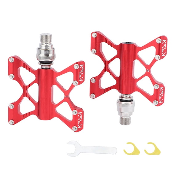 Aluminum Quick Releases Bicycles Pedals, 9/16Inch Flat Pedals Antislip Lightweight Dustproof Mountain Bicycles Pedals