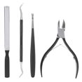 thumbnail image 4 of Pedicure Tool Pedicure Knife Foot Planing Tool 11pcs Stainless Steel Pedicure Tool Set Nail File Pedicure Knife Dead Skin Pusher Kit ANGGREK FB1411, 4 of 8
