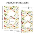 thumbnail image 3 of Balery Chickens A for Duplex Wall Plates Kit, Electrical Outlet Covers, Standard Size 1-Gang 5.0" x3.0", Electric Receptacle Plug Covers-Style S, 3 of 6
