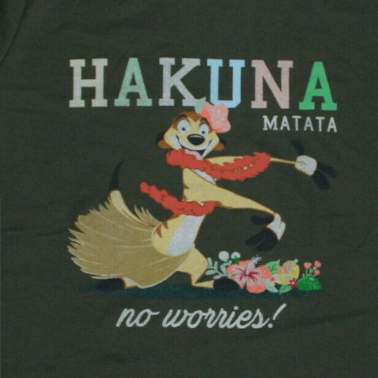 Disney The Lion King Hakuna Matata No Worries Junior Women's T-Shirt Tee