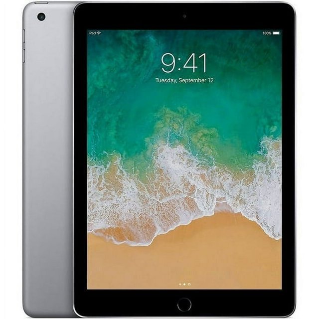 Restauré Apple iPad 5ème Génération 128GB (Wi-Fi + Cellulaire) Espace Gris, Très Bon (Rénové)