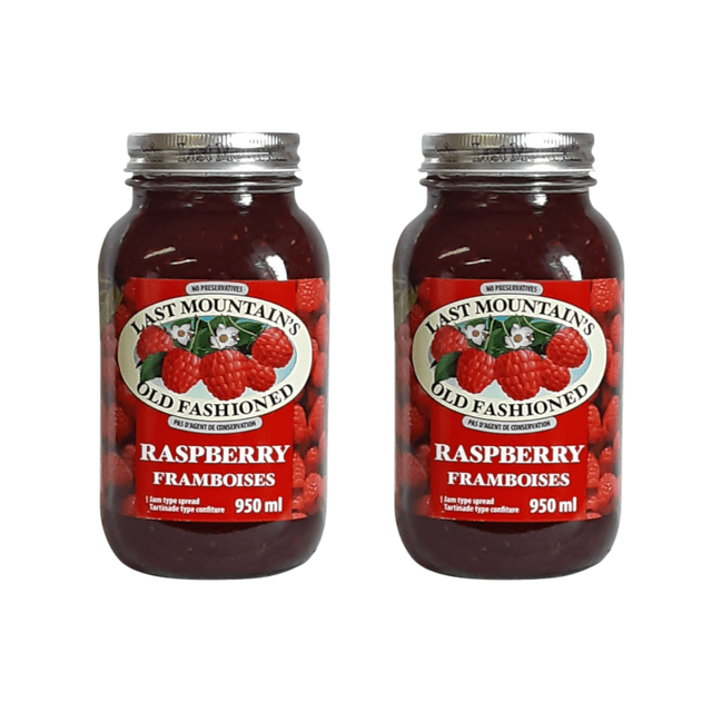Last Mountain Old Fashioned Raspberry Spread, 950 mL (Pack of 2), 1.9 L Total