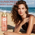 thumbnail image 2 of Aceite corporal iluminador con brillo, color oro rosa y coco, hidratante y ligero, SPF 45, 100 ml., 2 of 5