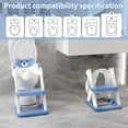 thumbnail image 3 of Babyomi Toddler Potty Training Seat with step stools, Foldable Adjustable Toilet Ladders with Handles & Splash Guard for kid,BLUE, 3 of 6