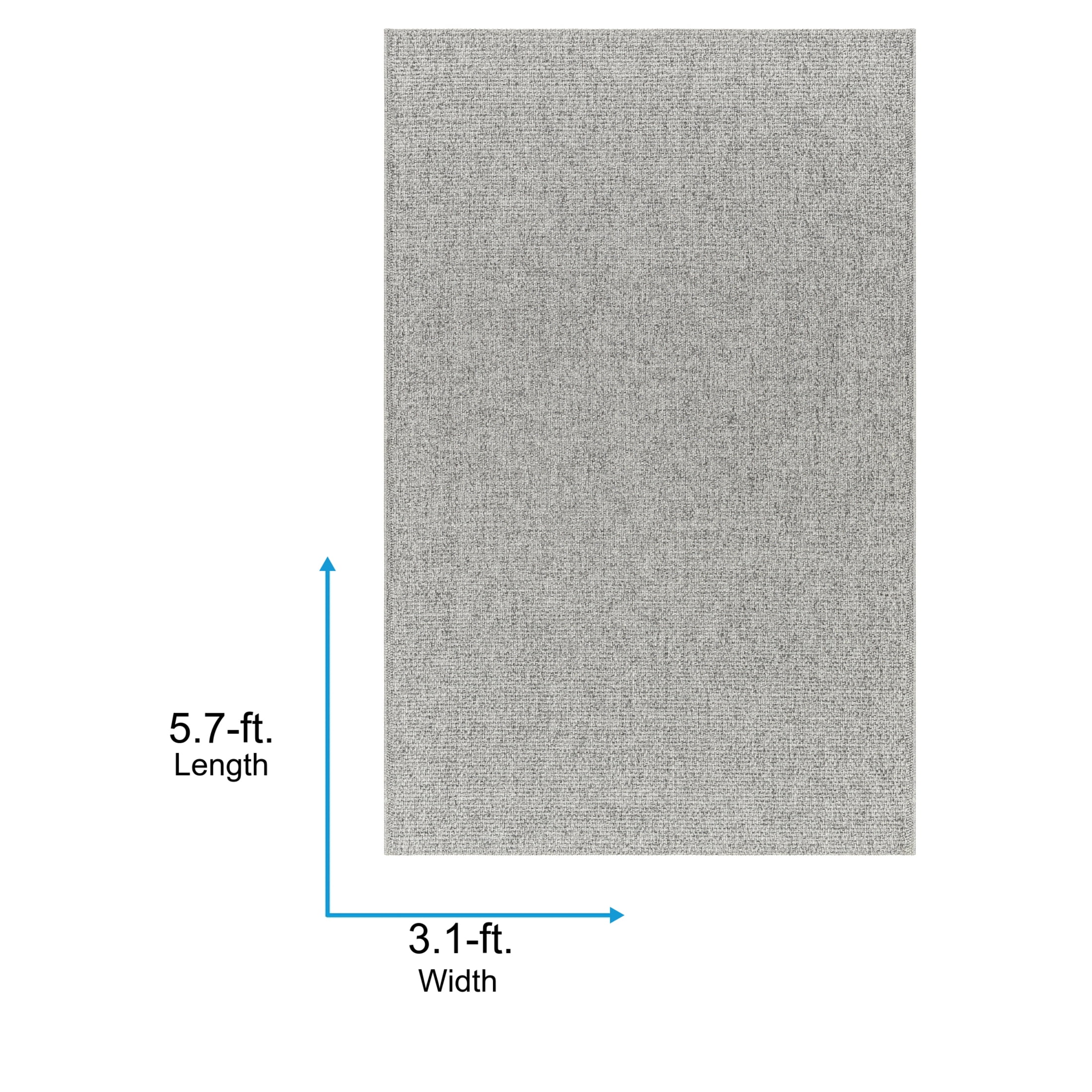 Livabliss x Becki Owens Birdie Neutral Indoor/Outdoor Area Rug,3'10" x 5'7",Gray
