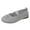 Gray, variant on Gvdentm Womens Shoes Flats Wide Ballet Flats Elastic Ankle Strap Shoes Slip On Loafers Grey 9
