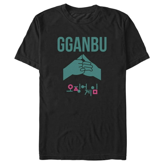 Men's Squid Game Gganbu Hands Graphic Tee Black X Large