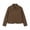 x717/Brown, variant on Womens Bomber Jacket Faux Suede Cropped Long Sleeve Button Collared Vintage Fall Coats with Pockets, S-2XL