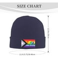 thumbnail image 2 of Gift for LGBT Pride America Flag Beanie Hat Men Women Rainbow LGBTQ Gay Winter Hat Black Lesbian Pansexual Knit Cap, 2 of 8