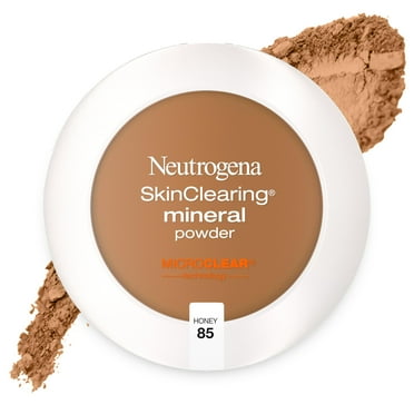 Pack of 2 - Neutrogena Skinclearing Mineral Acne-Concealing Pressed Powder Compact, Shine-Free & Oil-Absorbing Makeup With Salicylic Acid To Cover, Treat & Prevent Acne Breakouts, Honey 85,.38 Oz