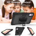 thumbnail image 5 of For Xiaomi Redmi Pad SE 11 Inch 360 Rotating Tablet Case Kids Safe Cover With Hand Shoulder Strap 3-Layers Protection Funda Capa Black Redmi Pad SE 11 inch, 5 of 5