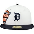 thumbnail image 2 of Men's New Era White/Navy Detroit Tigers Major Sidepatch 59FIFTY Fitted Hat, 2 of 6